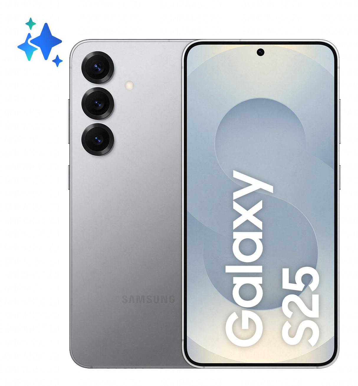 Samsung Galaxy S25 15,8 cm (6.2") Dual SIM Android 15 5G USB Type-C 12 GB 256 GB 4000 mAh Sølv