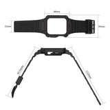 Protect Strap Band for Apple Watch 42/44/45mm Armored Case Strap - Black, Gold