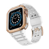 Beskyttelsesrem til Apple Watch 38/40/41 mm pansret bagrem - hvid, roséguld