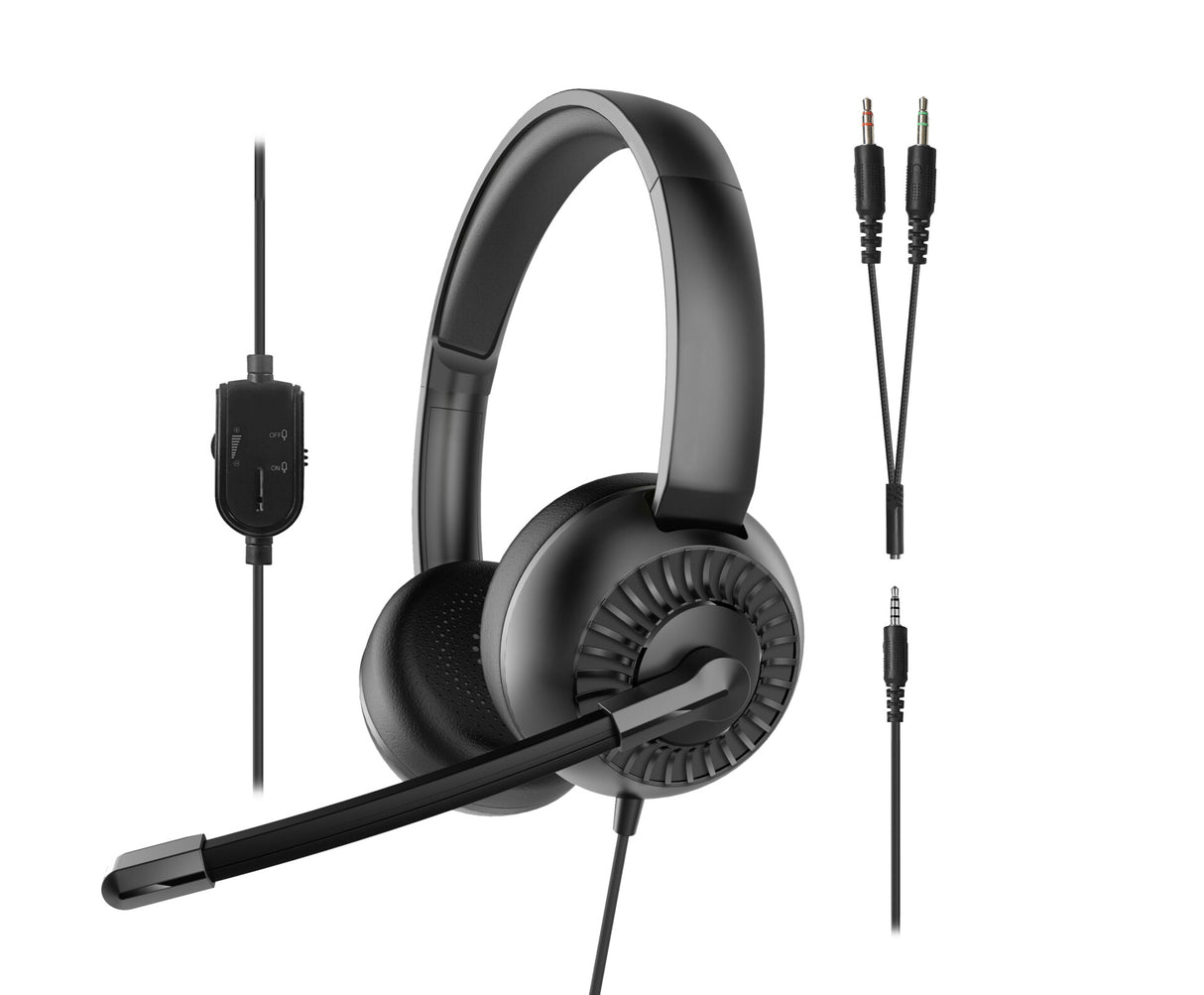 SPEEDLINK METIS Hovedtelefoner Ledningsført Headset Spil Sort