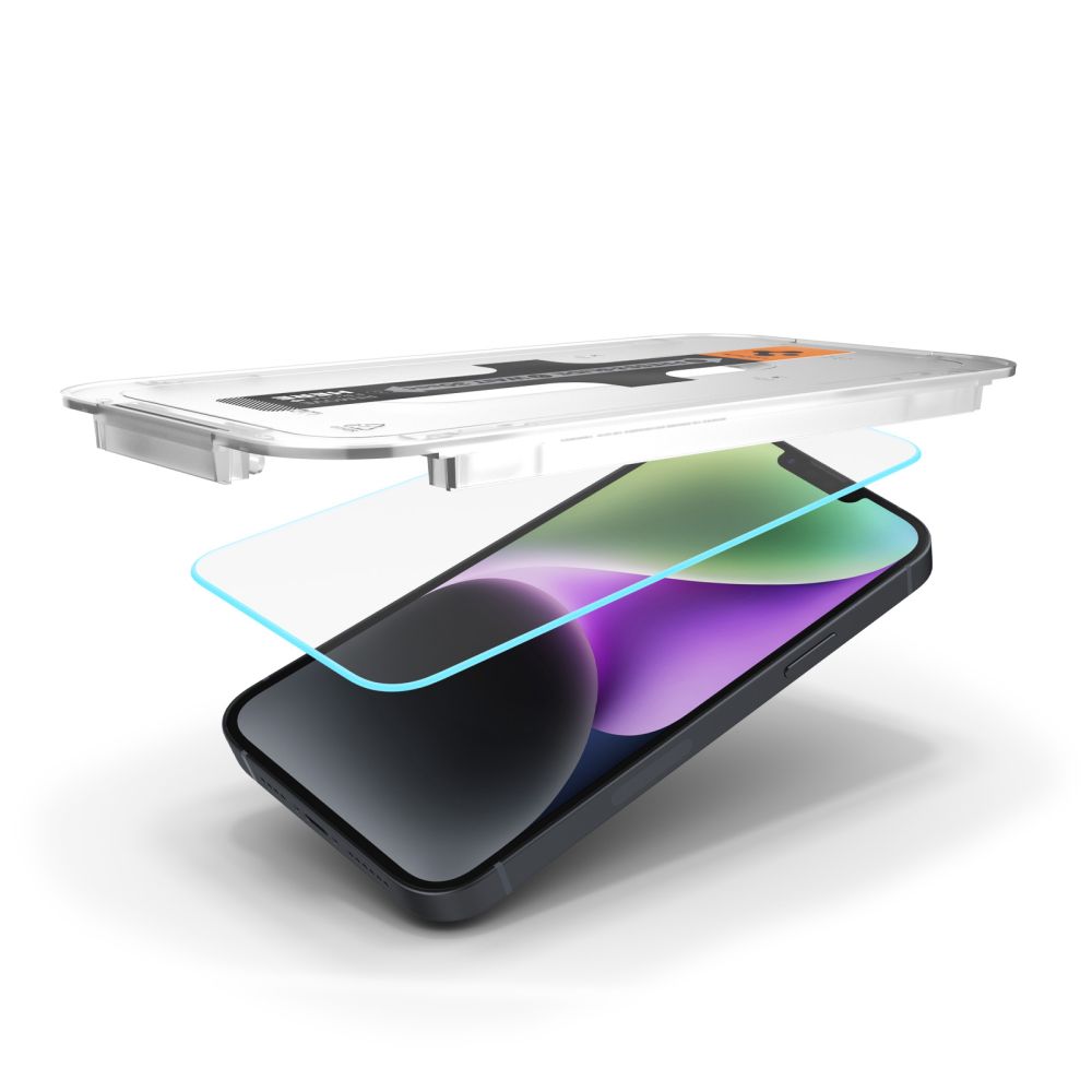 Spigen Glas.tR EZ Fit Tempered Glass for iPhone 13 / 13 Pro / 14 / 16e / 17e