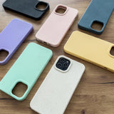 Eco Case for iPhone 12 Pro Silicone Cover Telefon Cover Gul