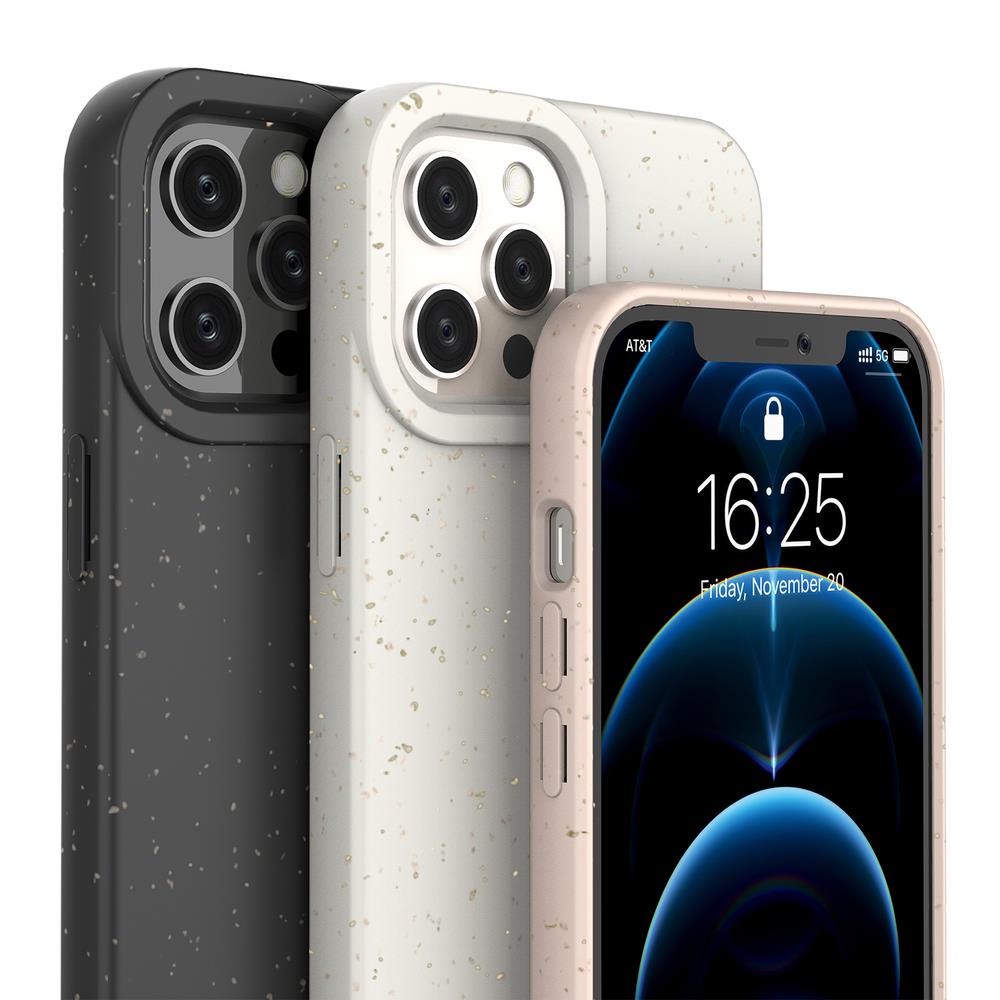 Eco Case Case for iPhone 12 Pro Max Silicone Cover Telefon Cover Gul