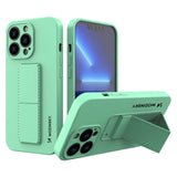 Wozinsky Kickstand Case silikonhylster med stativ til iPhone 13 mint