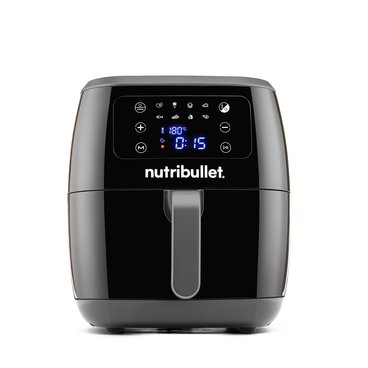 NutriBullet XXL Digital Air Fryer Enkelt 7 L Enkeltstående 1800 W Varmluftsteger Sort