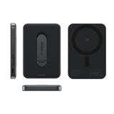 empower by PanzerGlass Powerbank m. Spin Stand trådløs opladning 5000mAh Space Black