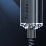 Baseus Crystal Shine Series cable USB cable for fast charging and data transfer USB Type A - Lightning 2.4A 2m purple (CAJY000105)