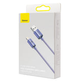 Baseus Crystal Shine Series cable USB cable for fast charging and data transfer USB Type A - Lightning 2.4A 2m purple (CAJY000105)