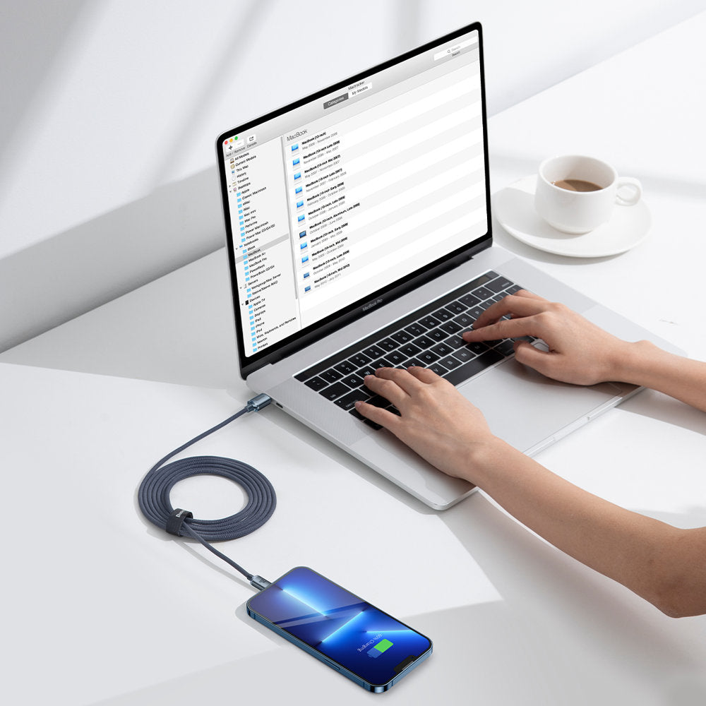Baseus CAJY000301 Lightning - USB-C PD QC cable 20W 480Mb/s 2m - black