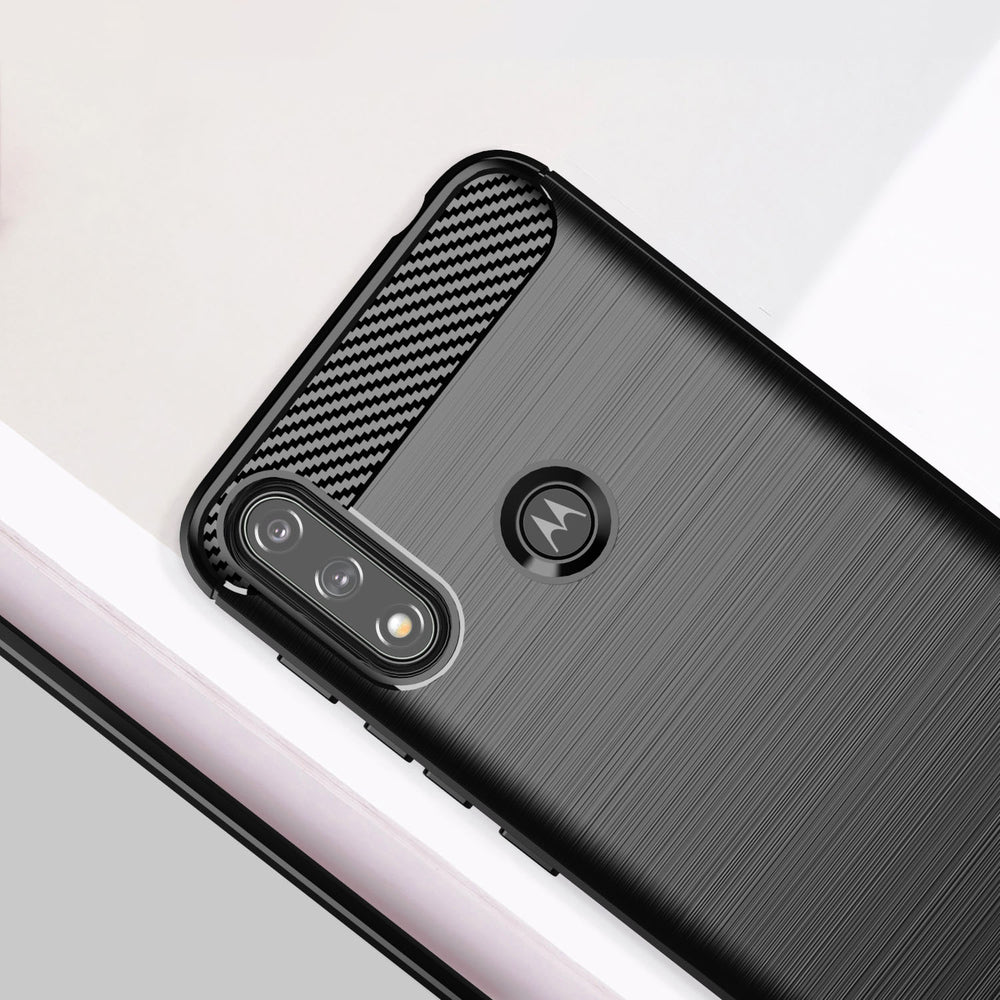 Carbon Case Flexible Cover Sleeve Motorola Moto E7i Power sort