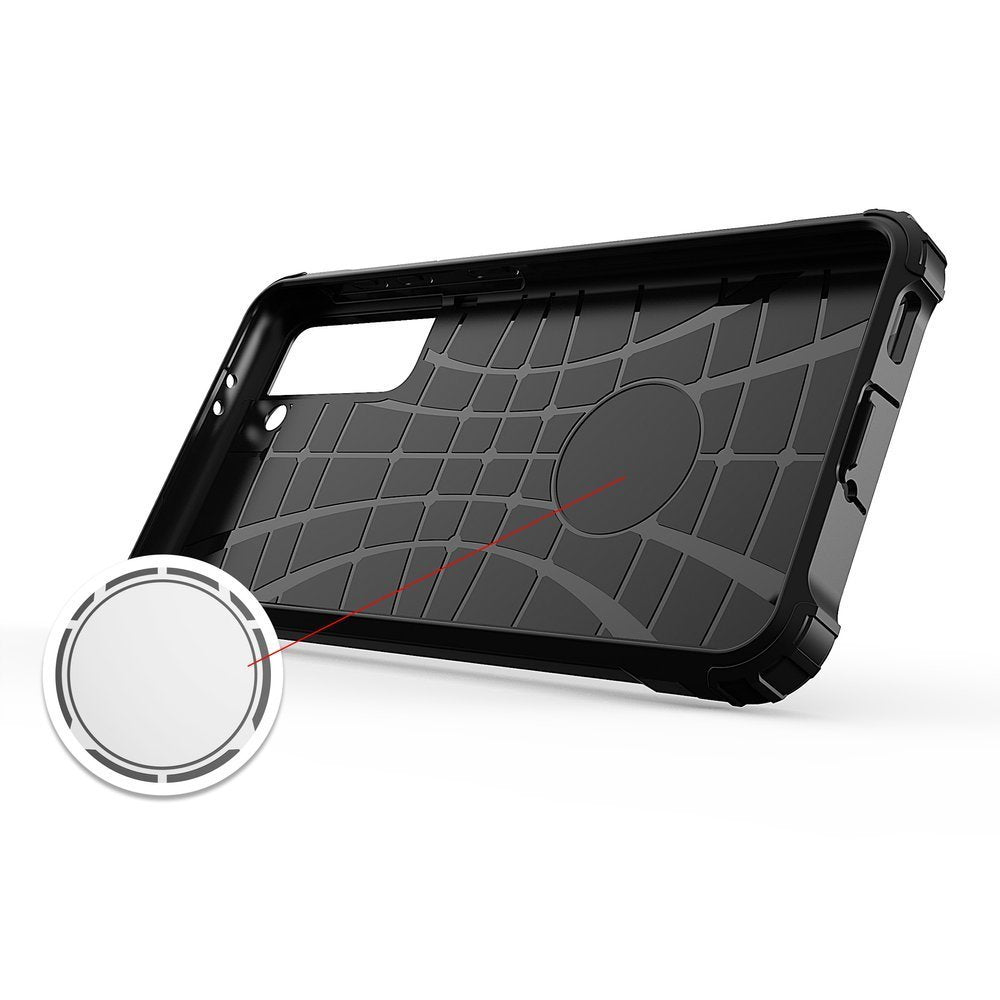 Hybrid Armor Case Tough Rugged Cover til Samsung Galaxy S22+ (S22 Plus) sort