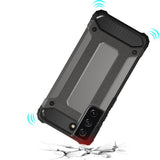 Hybrid Armor Case Tough Rugged Cover til Samsung Galaxy S22+ (S22 Plus) sort