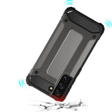 Hybrid Armor Case Tough Rugged Cover for Samsung Galaxy S22+ (S22 Plus) black