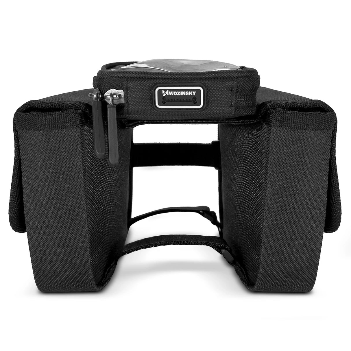 Wozinsky-ramme cykeltaske cykelkasse vandtæt telefonkasse 1,5 l sort (WBB26BK)
