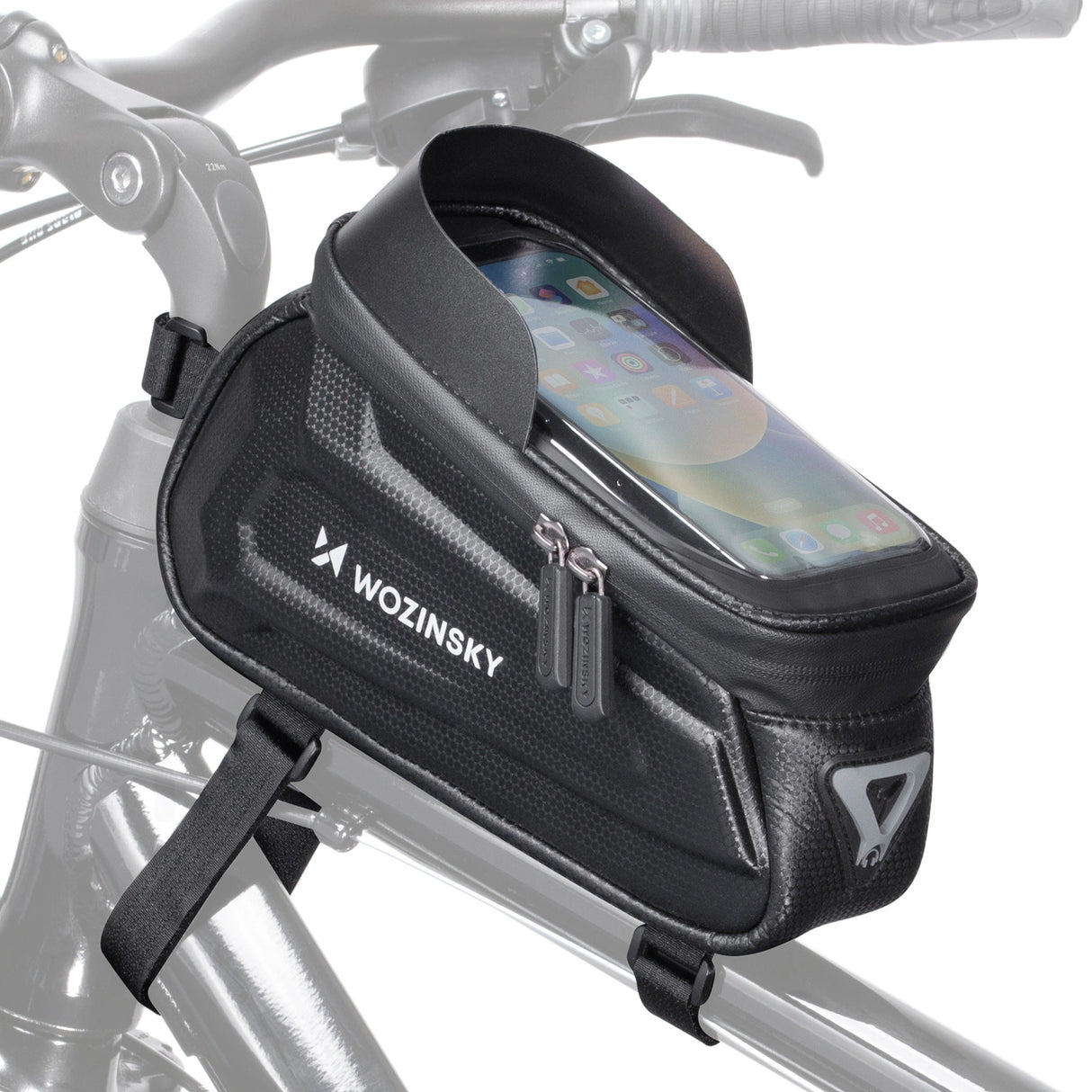 Wozinsky Bike Frame Bag 1.7l Telefon Cover Black (WBB28BK)