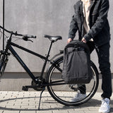 Wozinsky cykel bager taske, cykel rygsæk med ramme, 2in1, 40l, sort (WBB33BK)