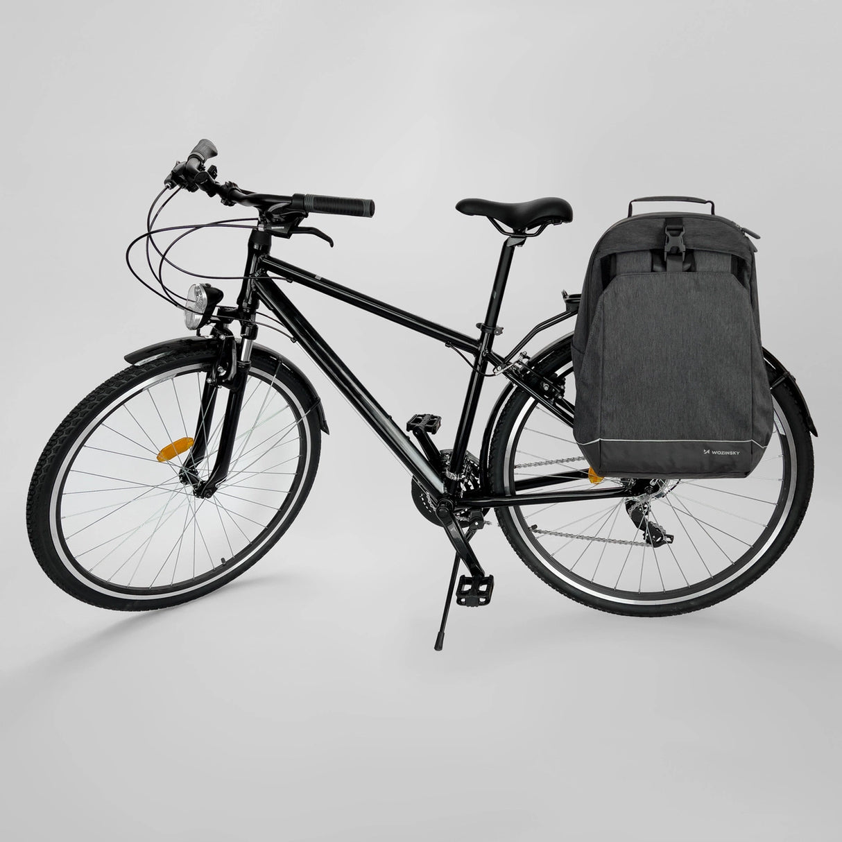 Wozinsky cykel bager taske, cykel rygsæk med ramme, 2in1, 40l, sort (WBB33BK)