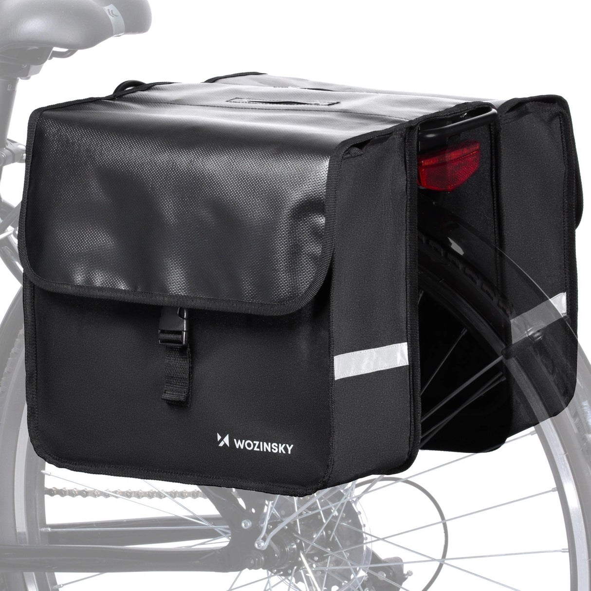 Wozinsky Double Bike Pannier for Trunk 28L Black (WBB34BK)