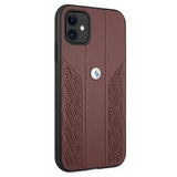 Etui BMW BMHCN61RSPPR iPhone 11 6,1" / Xr rød/rød hardcase læder Curve Perforeret