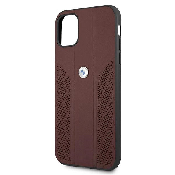 Etui BMW BMHCN61RSPPR iPhone 11 6,1" / Xr rød/rød hardcase læder Curve Perforeret