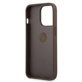 Guess GUHCP13L4GMRBR iPhone 13 Pro / 13 6.1" brown/brown hardcase 4G with ring stand