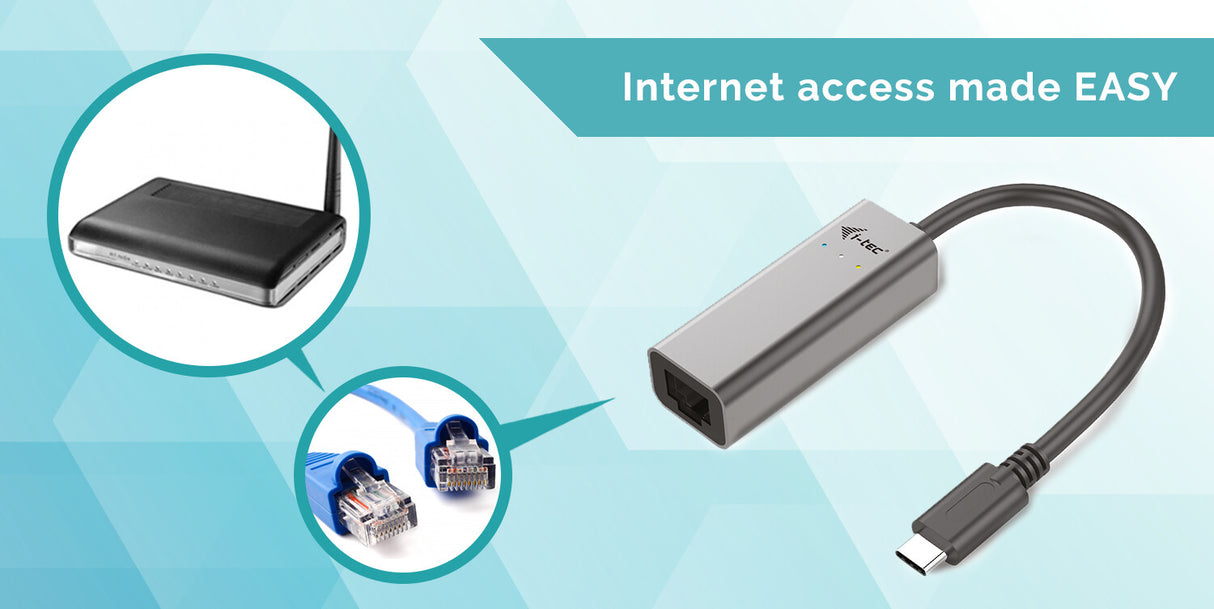 i-tec Metal C31METALGLAN netværkskort Ethernet 1000 Mbit/s