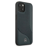 Mercedes MEHCP13SCDONA iPhone 13 mini 5,4" granatowy/navy hardcase Ledret perforeret område