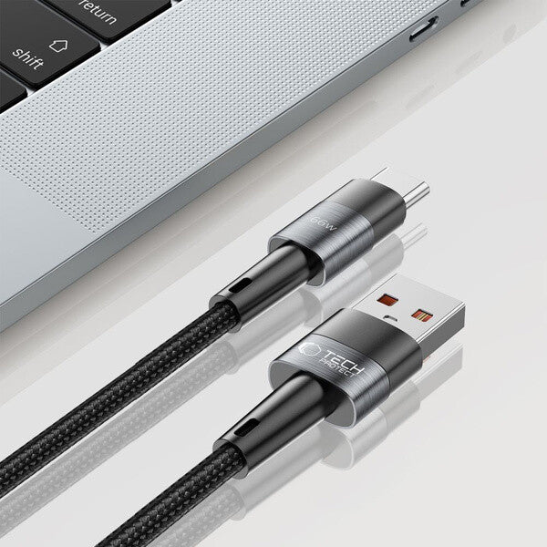 Tech-Protect 9490713934128 USB-kabel 0,25 m USB A USB C 0,48 Gbit/sek. 66 W Grå