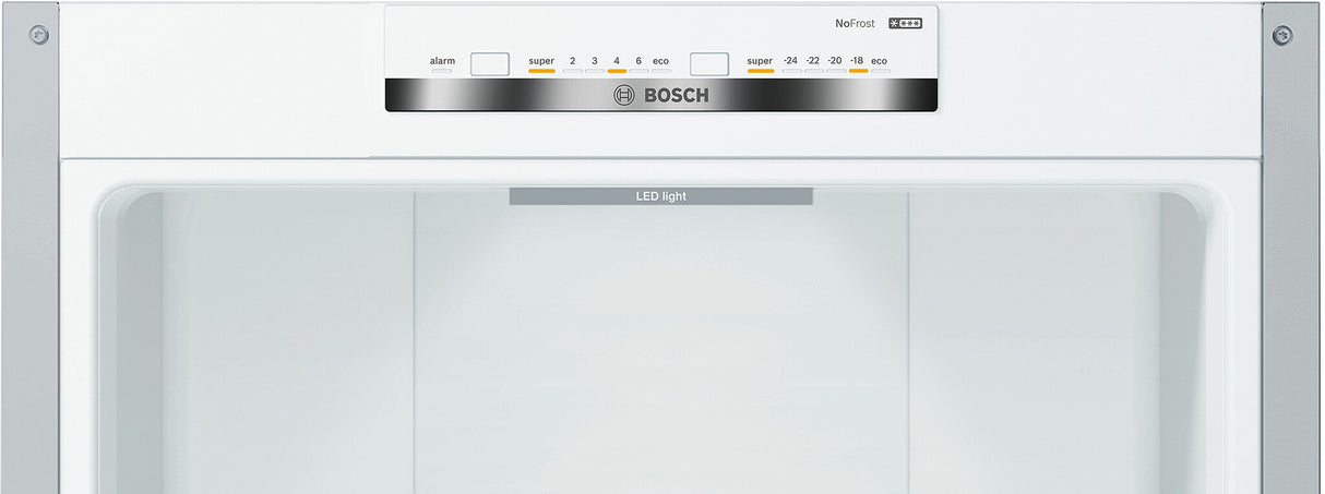 Bosch Serie 4 KGN39VLEB køle-/fryseskab Fritstående 368 L Rustfrit stål