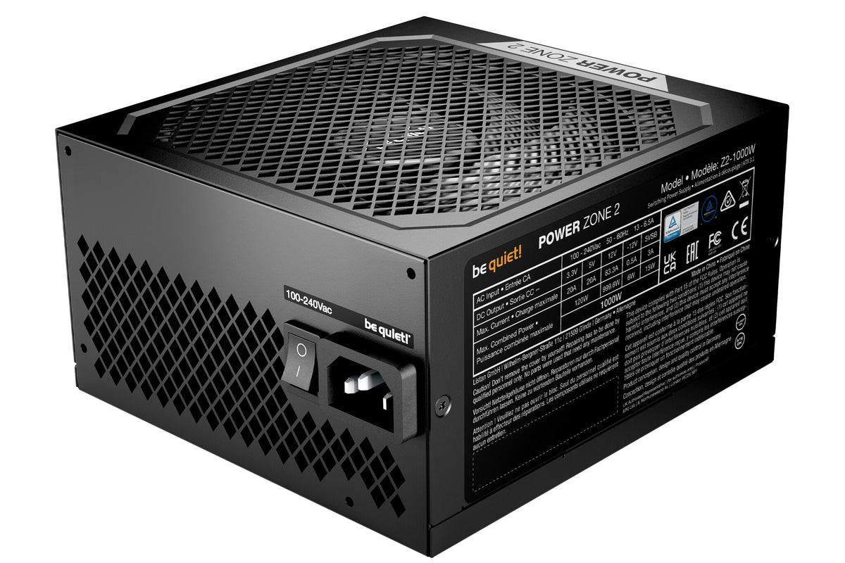 be quiet! POWER ZONE 2 1000W enhed til strømforsyning 20+4 pin ATX ATX Sort