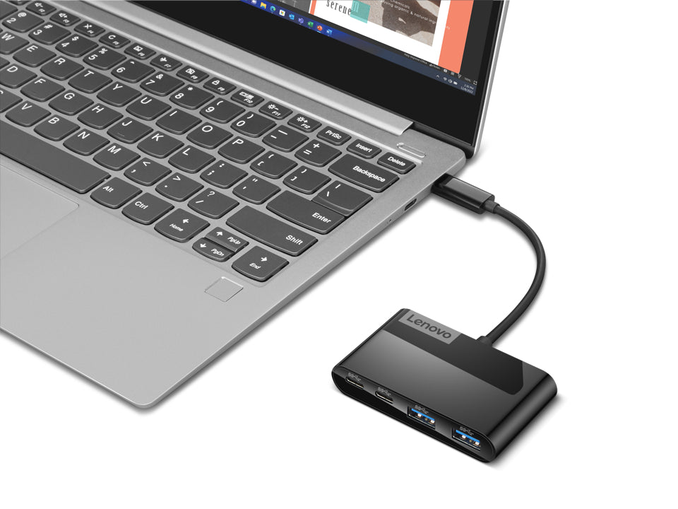 Lenovo GX91L84354 interface hub USB 3.2 Gen 1 (3.1 Gen 1) Type-C 625 Mbit/s Sort