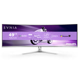 Philips Evnia 8000 49M2C8900/00 computerskærm 124,2 cm (48.9") 5120 x 1440 pixel Dual QHD QD-OLED Hvid