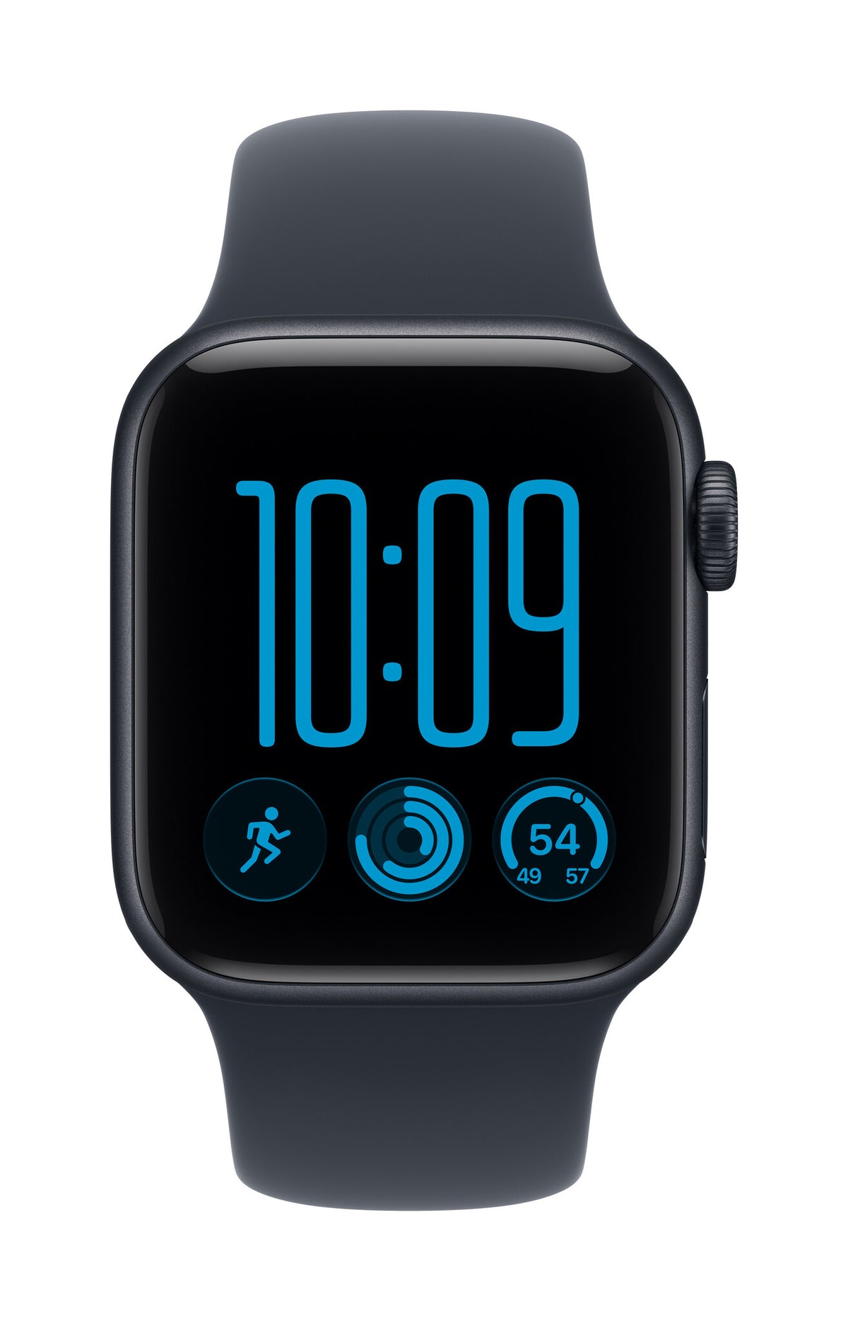 Apple Watch SE 3 GPS 40mm Midnight Aluminium Case with Navy Blue Sport Band - S/M