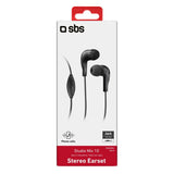 SBS TEINEARKL hovedtelefoner/headset Ledningsført I ørerne Opkald/musik Sort