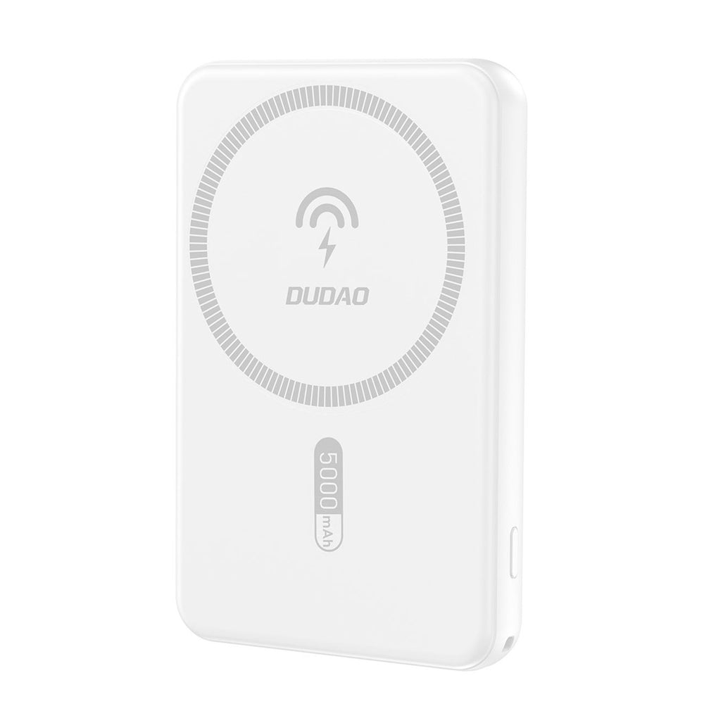 Dudao K14S USB-A / USB-C / MagSafe trådløs powerbank 20W 5000mAh - hvid