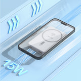 Dudao K14S USB-A / USB-C / MagSafe trådløs powerbank 20W 5000mAh - hvid