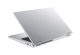 Acer Aspire Go Spin 14 AGSP14-31PT-338B Intel Core 3 N355 Hybrid (2-i-1) 35,6 cm (14") Berøringsskærm WUXGA 16 GB LPDDR5-SDRAM 512 GB SSD Wi-Fi 6 (802.11ax) Windows 11 Home Sølv
