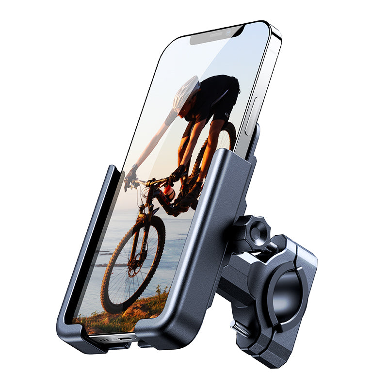 Wozinsky metalcykeltelefonholder, scooter sort (WBHBK3)