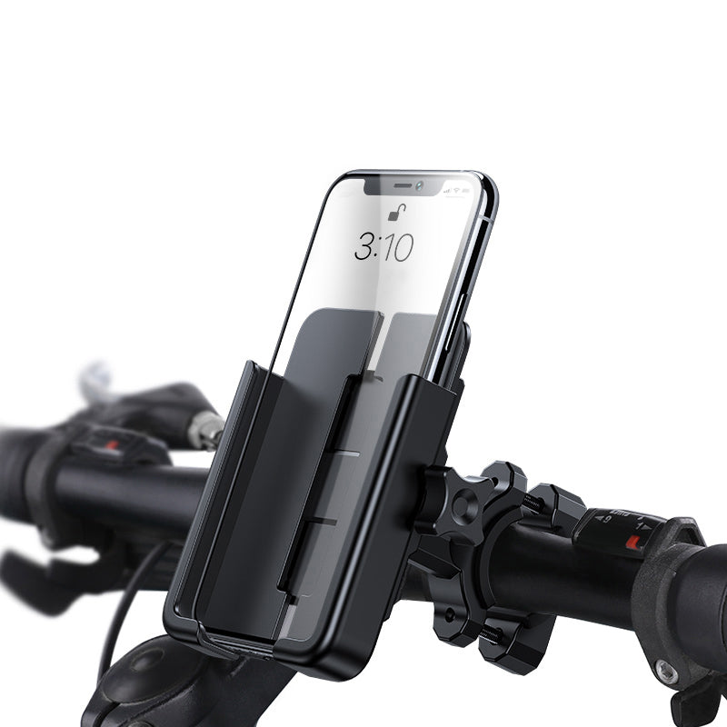 Wozinsky metalcykeltelefonholder, scooter sort (WBHBK3)