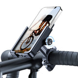 Wozinsky metalcykeltelefonholder, scooter sort (WBHBK3)