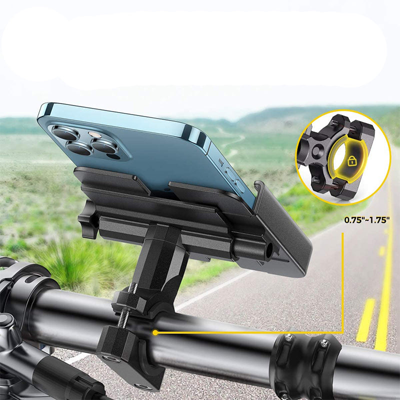 Wozinsky metalcykeltelefonholder, scooter sort (WBHBK3)