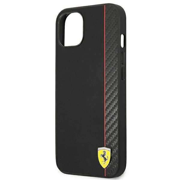 Ferrari FESAXHCP13SBK iPhone 13 mini 5.4" black/black hardcase On Track Carbon Stripe