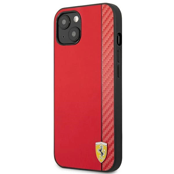 Ferrari FESAXHCP13SRE iPhone 13 mini 5.4" rød/rød hardcase On Track Carbon Stripe