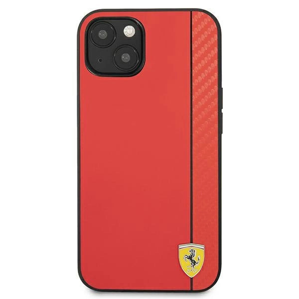Ferrari FESAXHCP13SRE iPhone 13 mini 5.4" rød/rød hardcase On Track Carbon Stripe