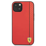Ferrari FESAXHCP13SRE iPhone 13 mini 5.4" rød/rød hardcase On Track Carbon Stripe