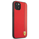 Ferrari FESAXHCP13SRE iPhone 13 mini 5.4" rød/rød hardcase On Track Carbon Stripe