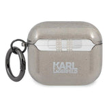 Karl Lagerfeld Glitter Karl's Head Case for AirPods 3 - Black