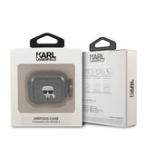 Karl Lagerfeld Glitter Karl's Head Case for AirPods 3 - Black