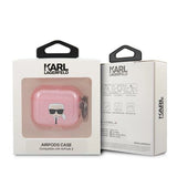 Karl Lagerfeld Glitter Karl's Head Case for AirPods 3 - Pink
