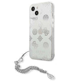 Guess GUHCP13SKPESI iPhone 13 mini 5.4" silver/silver hardcase Peony Chain Collection